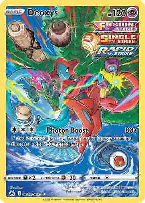 Deoxys GG12/GG70 Crown Zenith: Galarian Gallery Pokemon TCG Near Mint NM • $3.88