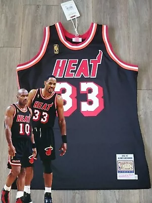 New Authentic Vintage Alonzo Mourning Heat Jersey 48 Xl Mitchell Ness Rare • $249.99