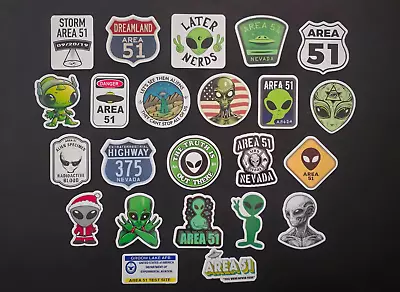 Alien Stickers Area 51 Decals Aliens Nevada UFO Storm Area 51 • $4