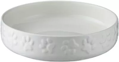 Mason Cash Paw Cat Saucer Cat Food Bowl Water Dish Pet Feeding Plate 13cm Cream • £7.50