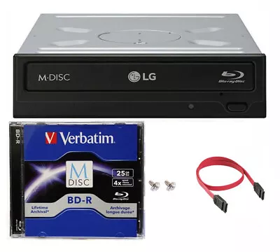 $84 • Buy LG WH14NS40 14X Blu-ray Burner CD DVD Writer Drive+FREE 1pk MDisc BD+Cable