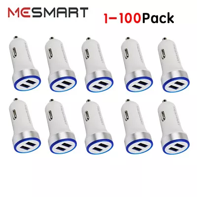 1-100x Wholesale For IPhone 15 13 Pro Max Fast USB Dual Ports Car Charger Lot • $10.59