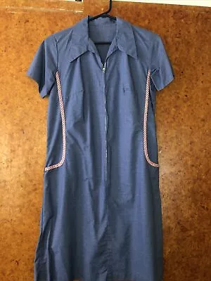 Vintage 50s 60s Housedress Waitress Handmade Rockabilly • $49