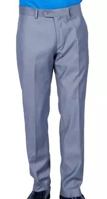 Men's Premium Slim Fit Dress Pants Slacks Flat Front Multiple Colors • $34.64