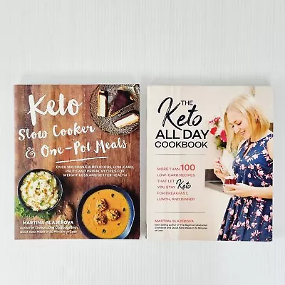 The Keto All Day Cookbook & Keto Slow Cooker & One Pot Meals Martina Slajerova • $38