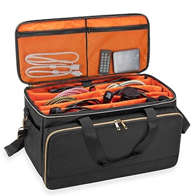 £112.91 • Buy  Large Travel DJ Cable File Bag With Inner Detachable Divider And Padded 