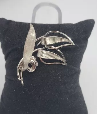 Vintage Van Dell Sterling Silver Leaf Brooch Pin  • $20