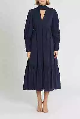 David Jones Long Sleeve Cut Out Maxi Dress In Size 14 AU • $59