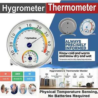 Thermometer Indoor Hygrometer Room Temperature LCD Monitor Humidity Gauge Meter • £6.20