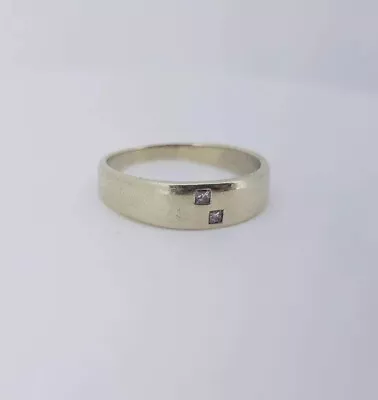 10ct Mens White Gold Diamond Ring With Certificate Of Authenticity • $379