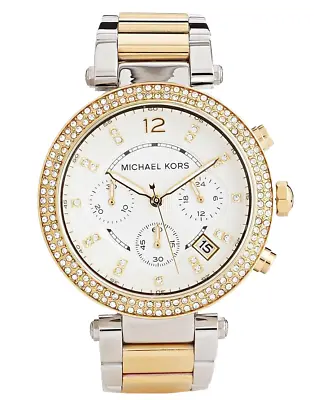 Michael Kors MK5626 Parker Ladies Two-Tone Stainless Chrono Watch + Gift Bag • £87.99