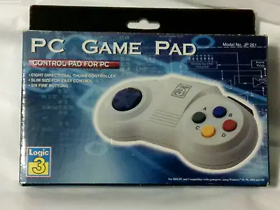 Logic 3  Vintage Pc Game Pad  Control Pad For Pc  Model Jp 261  Sealed Box (nos) • $13.95