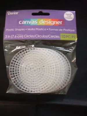 £2.95 • Buy Darice  Canvas Designer  3  (7.6cm) Plastic Canvas Circles - Pack Of 10