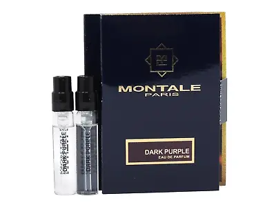 MONTALE PARIS DARK PURPLE EDP 2.0ml .06fl Oz X 2 PERFUME SPRAY SAMPLES • $11