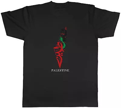 Palestine Mens T-Shirt Arabic Gaza Map Tee Gift • £8.99