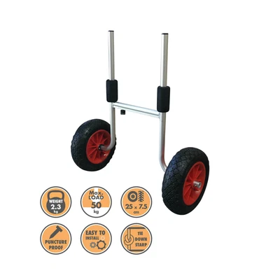 $34.95 • Buy Blackhawk Alloy Kayak Canoe Punchture Proof Leak Free Trolley Wheel Cart Carrier