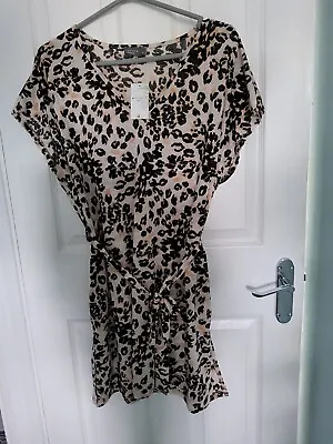 Matalan Holiday Animal Print Dress / Cover Up. Size M • £3.50