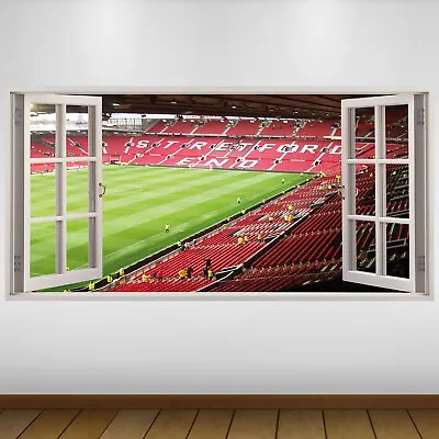 EXTRA LARGE Manchester United Stretford End Football Vinyl Wall Sticker Poster • £24.99