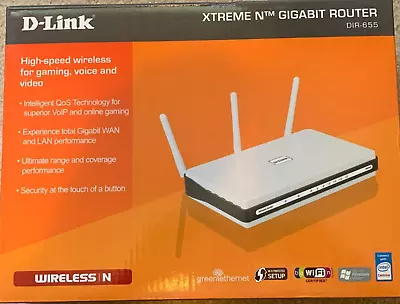 D-Link DIR655 Xtreme N GIGABIT Wireless N Router 300 Mbps 4-Port 802.11n • $19