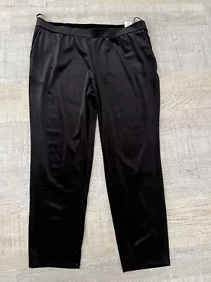 Dennis Basso Black Velvet Pants 1X • $24