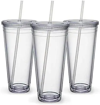 $37.54 • Buy Maars Insulated Travel Tumblers 32 Oz. Double Wall Acrylic 3 Pack