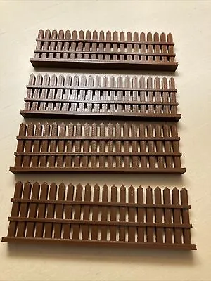 O Scale Scale Fencing Brown Picket / Privacy Fence Lot Of 4 Heavy Duty • $14