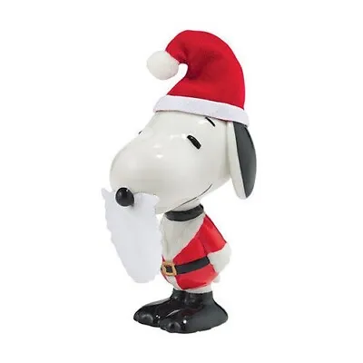 Snoopy Peanuts Christmas Department 56 Porcelain Figurine Santa Snoopy • $29.95
