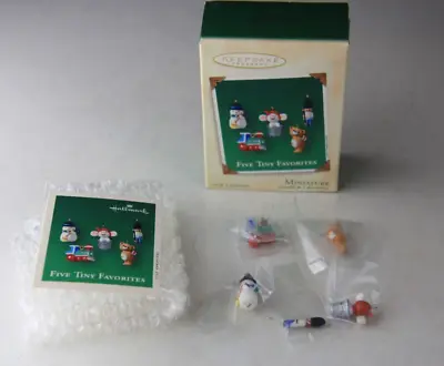 2002 Five Tiny Favorites Handmade Miniatures. Hallmark Keepsake Ornament W/ Box • $9.99