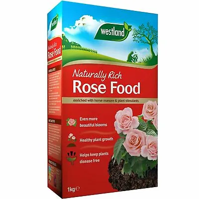 Westland Naturally Rich Rose Food Horse Manure Enriched Organic Nutrients 1kg • £8.21