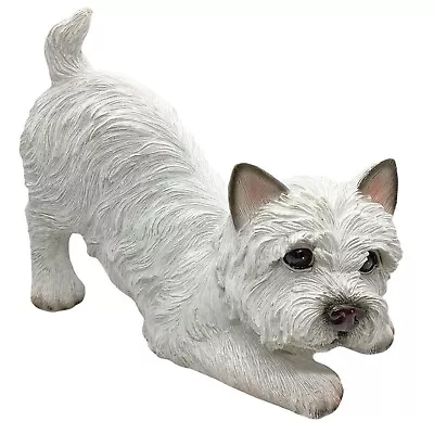 West Highland Terrier Dog Garden Ornament Outdoor Animal Pet Statue • £19.99