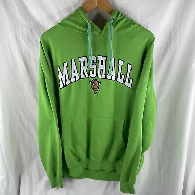 Marshall Thundering Herd Hoodie Logo Sweatshirt Men’s Large Green NCAA College • $18.99