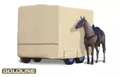 Goldline By Eevelle USA Heavy Duty Horse Trailer And Gooseneck Cover Gray • $959.99