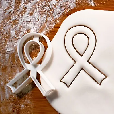 Awareness Ribbon Cookie Cutter | Breast Cancer Support Cause Event Biscuit • £7.01