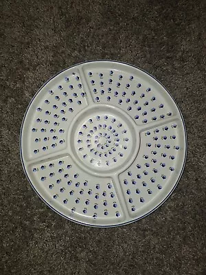 La Blue McCoy Ltd Inc. Chip Dip Dish / Plate Blue Flowers • $50