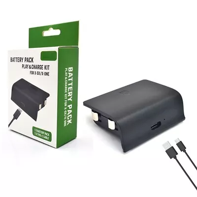 2*1200mAH Battery Pack W/ Charging CableRechargeable Battery For Xbox One/Elite • $19.99