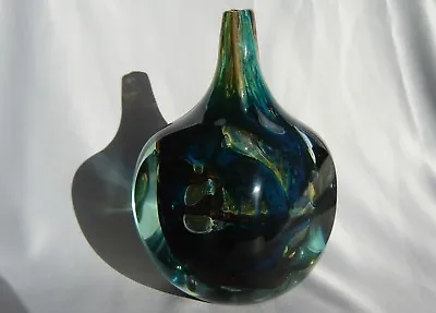 £120 • Buy Lovely Vintage Mdina Art Glass Faceted Cube Vase Signed Mdina 1978  