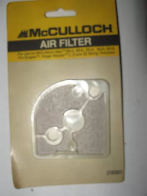 McCulloch Trimmer Air Filter New Mac 60-A 80-A 85-A 90-A 95-A Pro-Scaper • $9.99