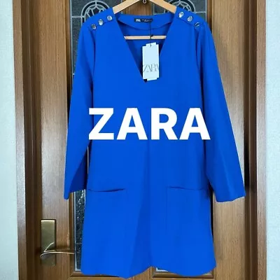 ZARA Women Long Sleeve Shouder Button Dress-XL • $39.99