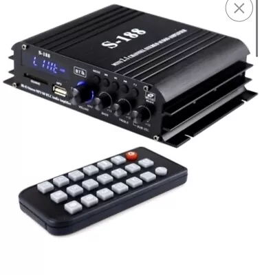 S-188 Mini Audio  Amplifier 2.1 Channel Digital BT Amplifier 40W*2+68W M4K3 • $47.99