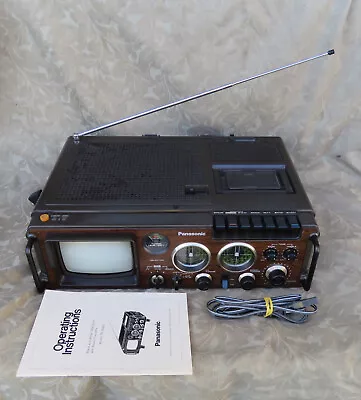 Vintage 1978 Panasonic Tr-5000c Portable Tv Cassette Am/fm Radio Excellent • $400