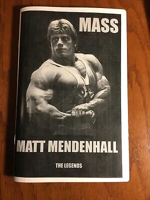 Bodybuilding Powerlifting Matt Mendenhall Mass Training Book Booklet 2021 • $32.95