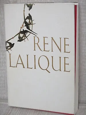 RENE LALIQUE Art Photo Book Vtg Art Nouveau Deco Jewelry Bottle Exhibition Ltd • $45