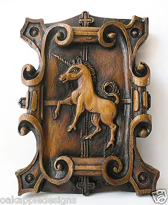 Unicorn Medieval Reproduction Carving Unique Gothic Magic Mythical Creature Gift • £18.99