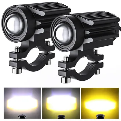 $29.60 • Buy LED Working Light Headlight Fog Lamp Motorcycle ATV Spotlight Accessories Black