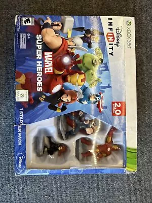 Disney Infinity Starter Pack 2.0 Marvel Super Heroes Xbox 360 **Pre Owned ** • $20