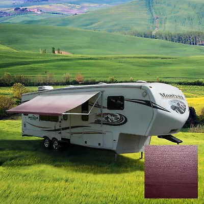 RV Awning Fabric 16 Feet Width Burgundy Pop Up Camper Canopy Replacement 8'(96 ) • $129.95