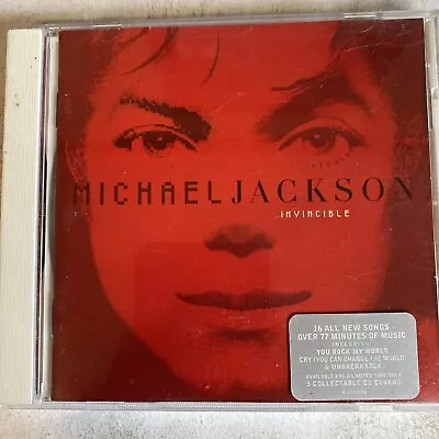 MICHAEL JACKSON - Invincible CD 2001 Epic OOP Rare RED Cover -EXC!- 7XB • $12.99