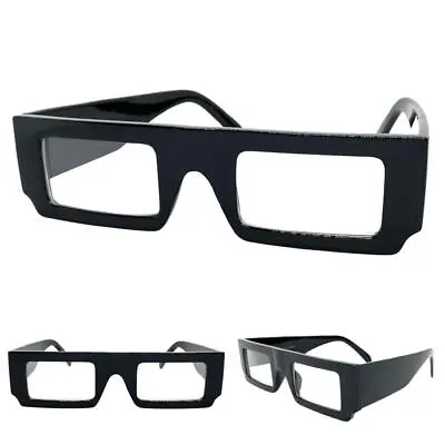 Men Or Women Classic Modern Retro Style Clear Lens EYE GLASSES Thick Black Frame • $14.99