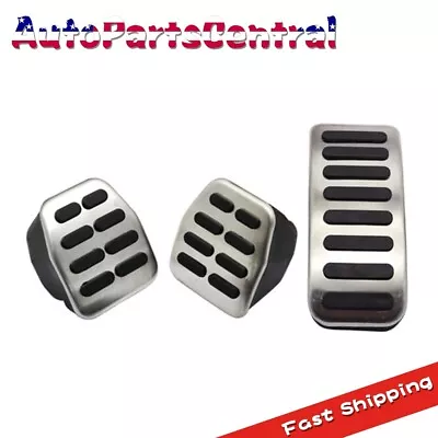 3pcs Clutch Gas Brake Foot Pedal Cover For VW Bora Golf MK3 MK4 Vento Lupo Polo • $15.99