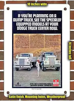 METAL SIGN - 1973 Dodge Low Cab Forward Trucks - 10x14 Inches • $24.61